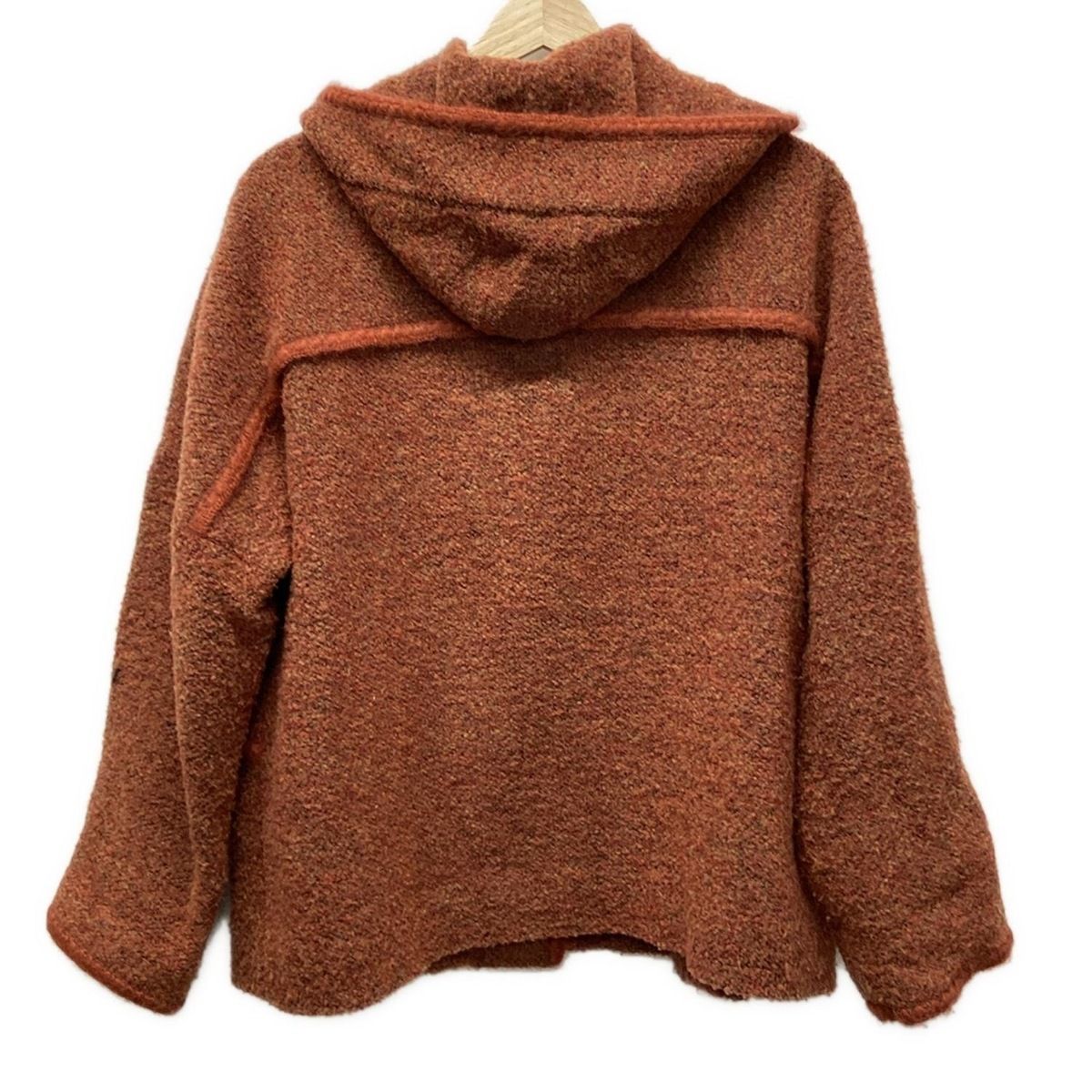 Leilian レリアン モヘア チェック ダッフルコート ベージュ 9 Leilian(レリアン) コート サイズ9 M レディース - ブラウン