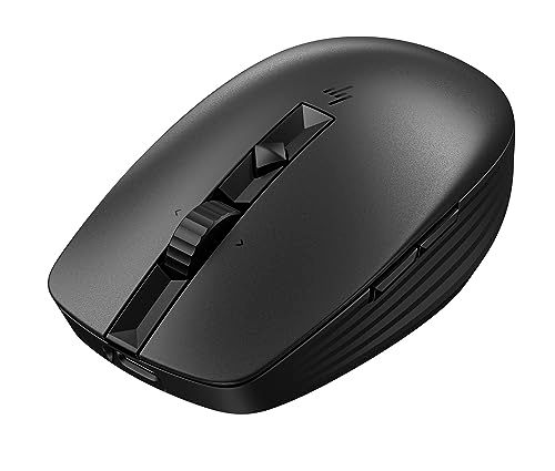 HP ワイヤレスマウス 無線 マウス HP 710 リチャージャブル ワイヤレス 静音 Bluetooth Windows Mac ChromeOS 3台接続対応 USB-C充電式 切替式高速スクロールホイール ブラック 正規品