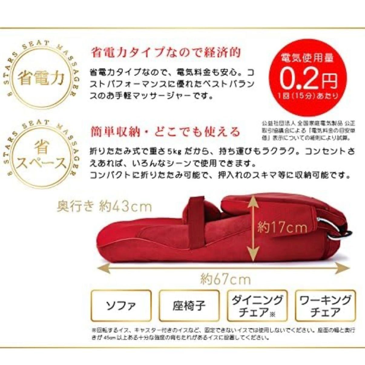 家庭用電気マッサージ器 マッサージシート