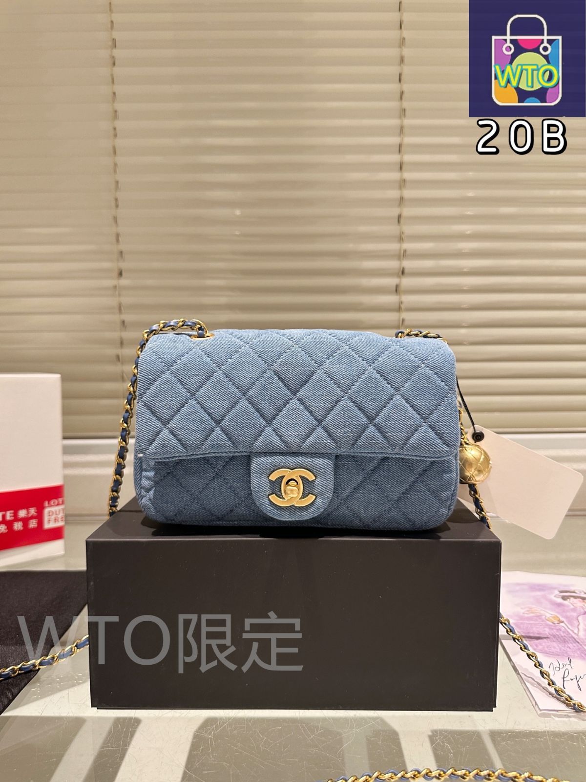 「高評価！」注目のレビュ Denim 今日特価】Chanel Gold デニム シャネル Fat Square Ball アクセサリー