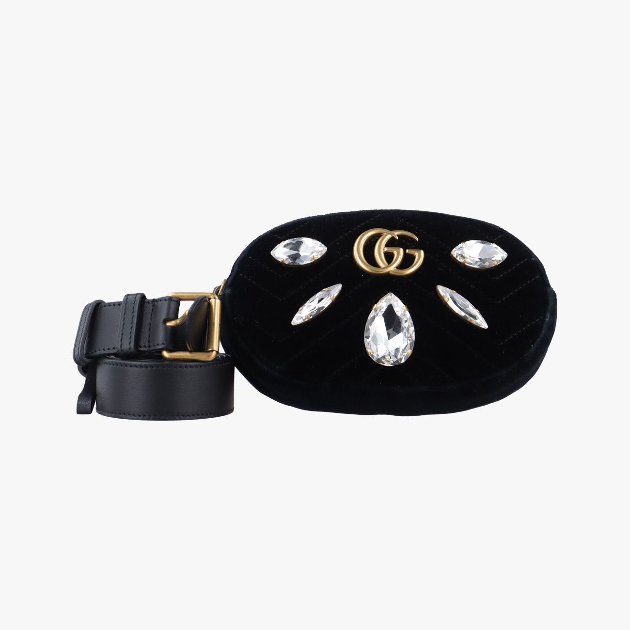 グッチGucciGGマーモントブラックベロア476434H023053488