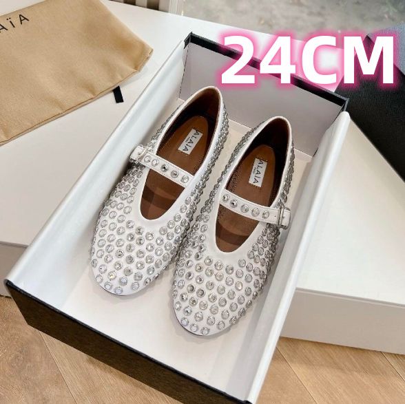 ALAIA アライア ボタンリベットバレエシューズ ALAIA アライア ボタンリベットバレエシューズ