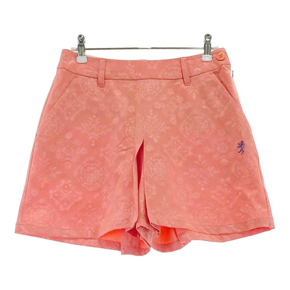 Admiral - coco 未使用品 アドミラルゴルフ Admiral Golf レディース ショートパンツ M オレンジ キュロット 薄手 ヤシの木柄 未使用品 レディース アドミラルゴルフ Admiral Golf ショート