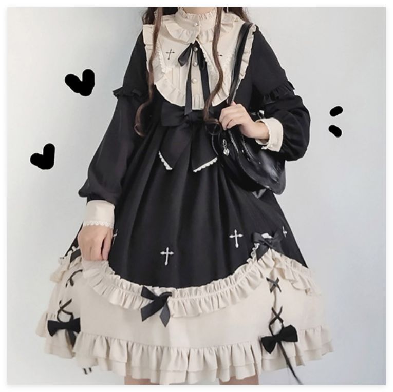ロリータ ワンピース ゴスロリ お嬢様 クラシカル レトロ メイド