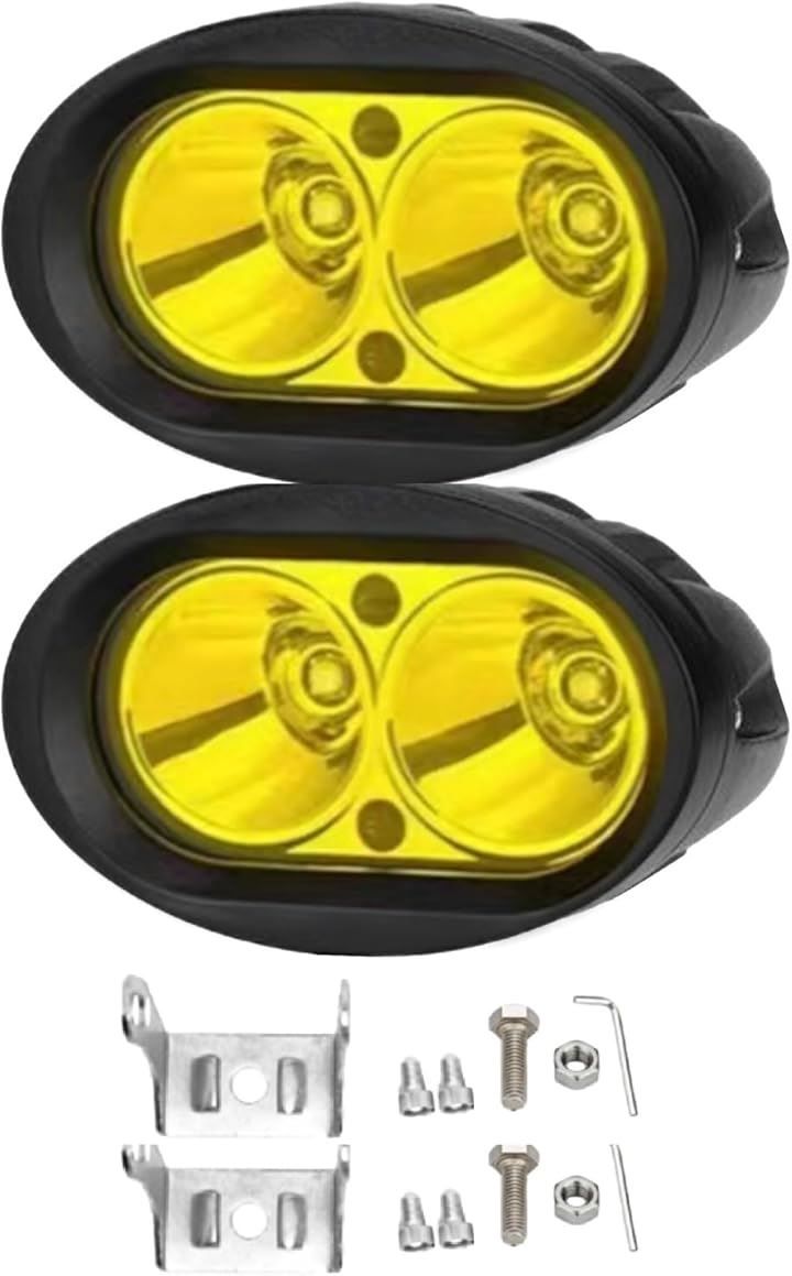 UB-Lab. バイク 用 LED ヘッドライト フォグランプ 防水 12V 2LED