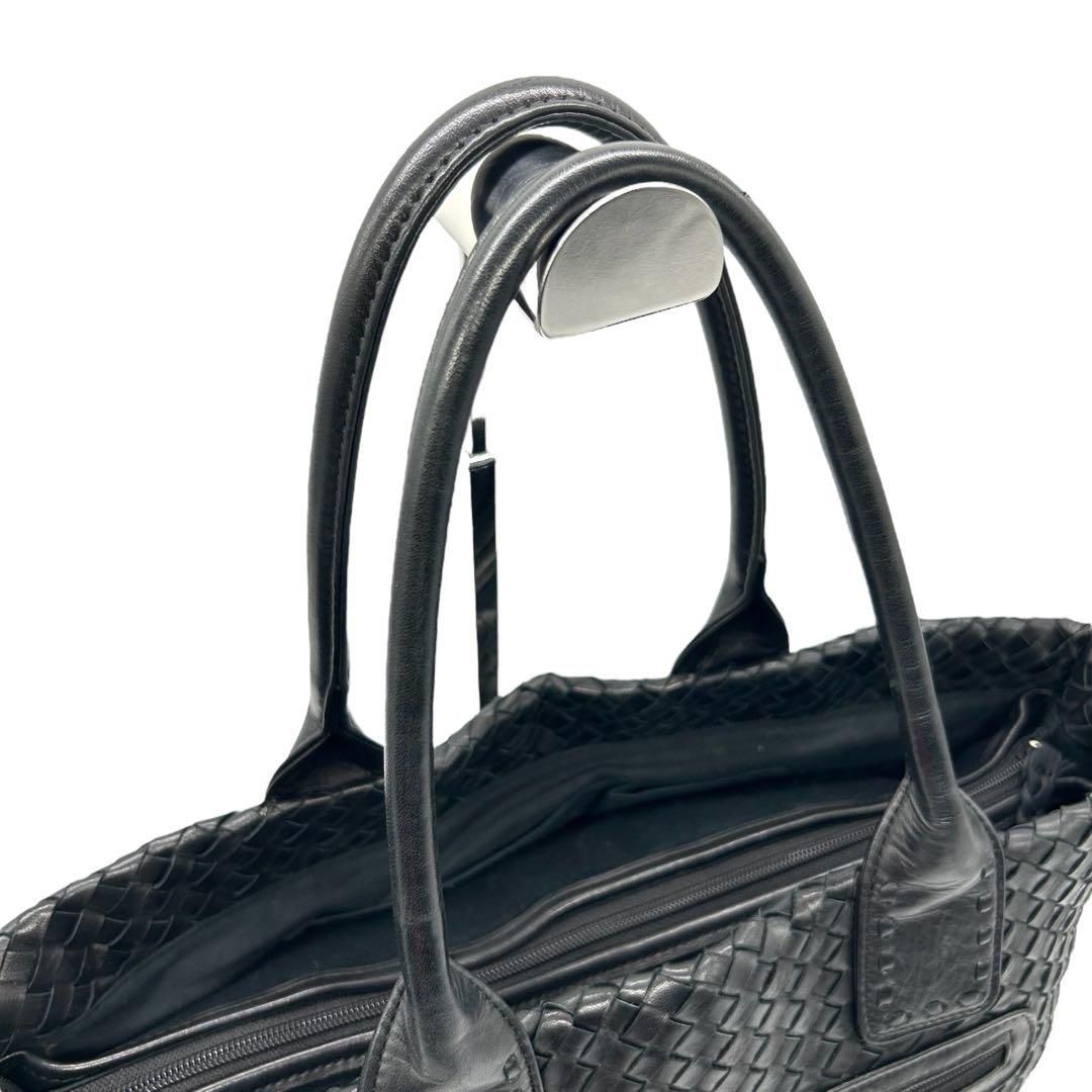 良品 1143 トートバッグ 本革 レザー イントレチャート ブラック A4 良品 1143 トートバッグ 本革 レザー イントレチャート ブラック