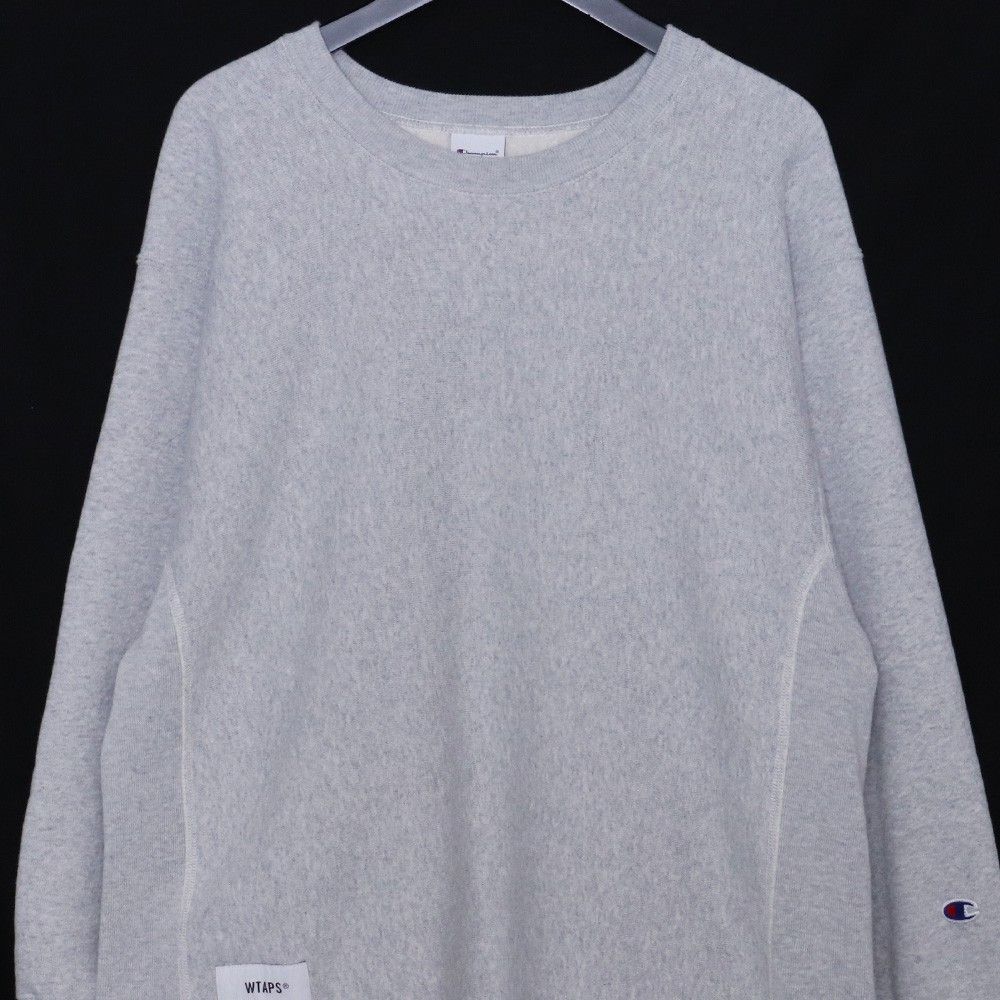 WTAPS × CHAMPION ACADEMY CREW NECK COTTON REVERSE WEAVE Lサイズ 