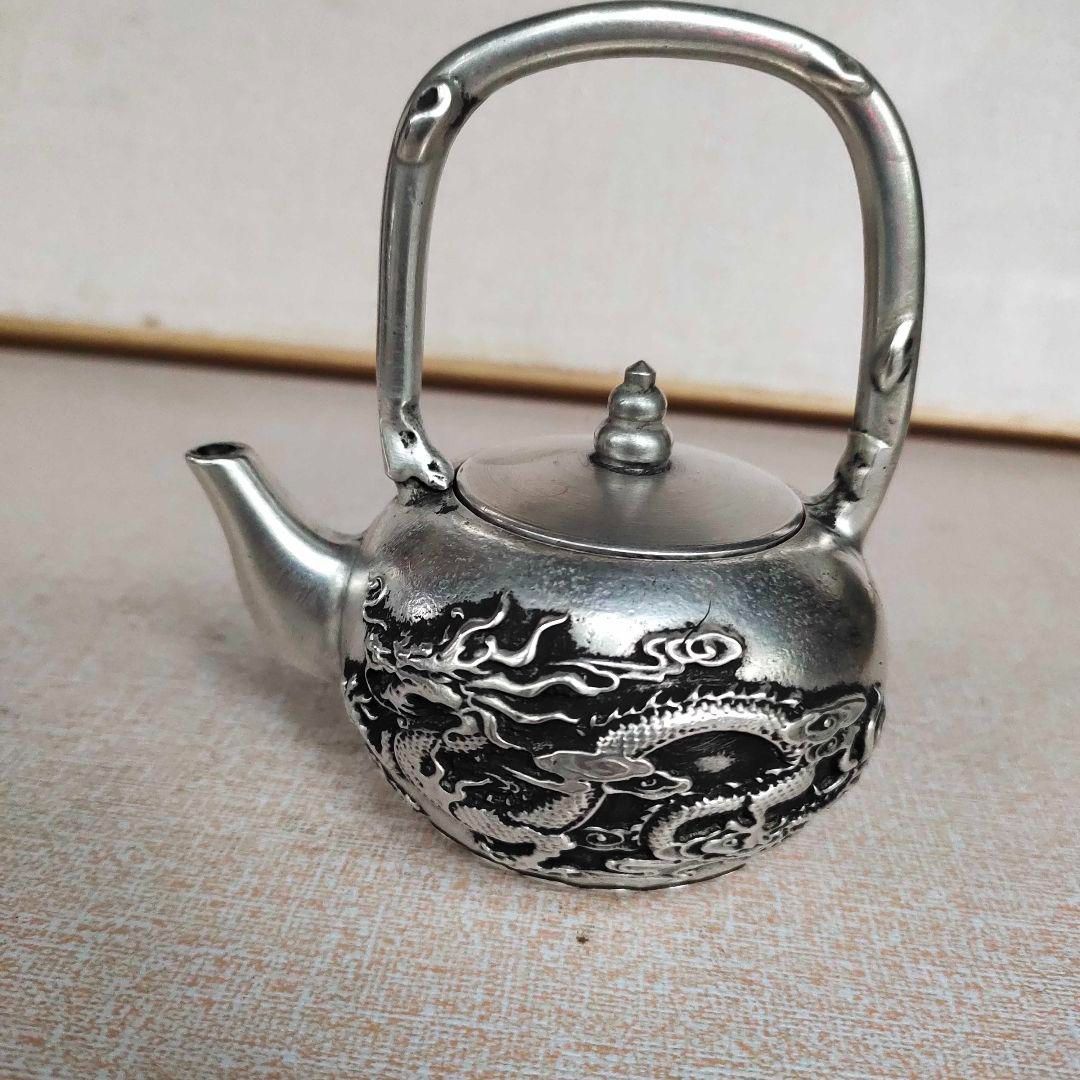 銅器 龍鳳提梁 徳利 急須 茶道具 工芸品 美術品 置物 銅器 龍鳳提梁 徳利 急須 茶道具 工芸品 美術品 置物 龍鳳茶壺