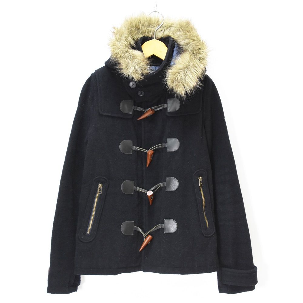 X-girl エックスガール ウール ダッフルコート ショート丈 ネイビー