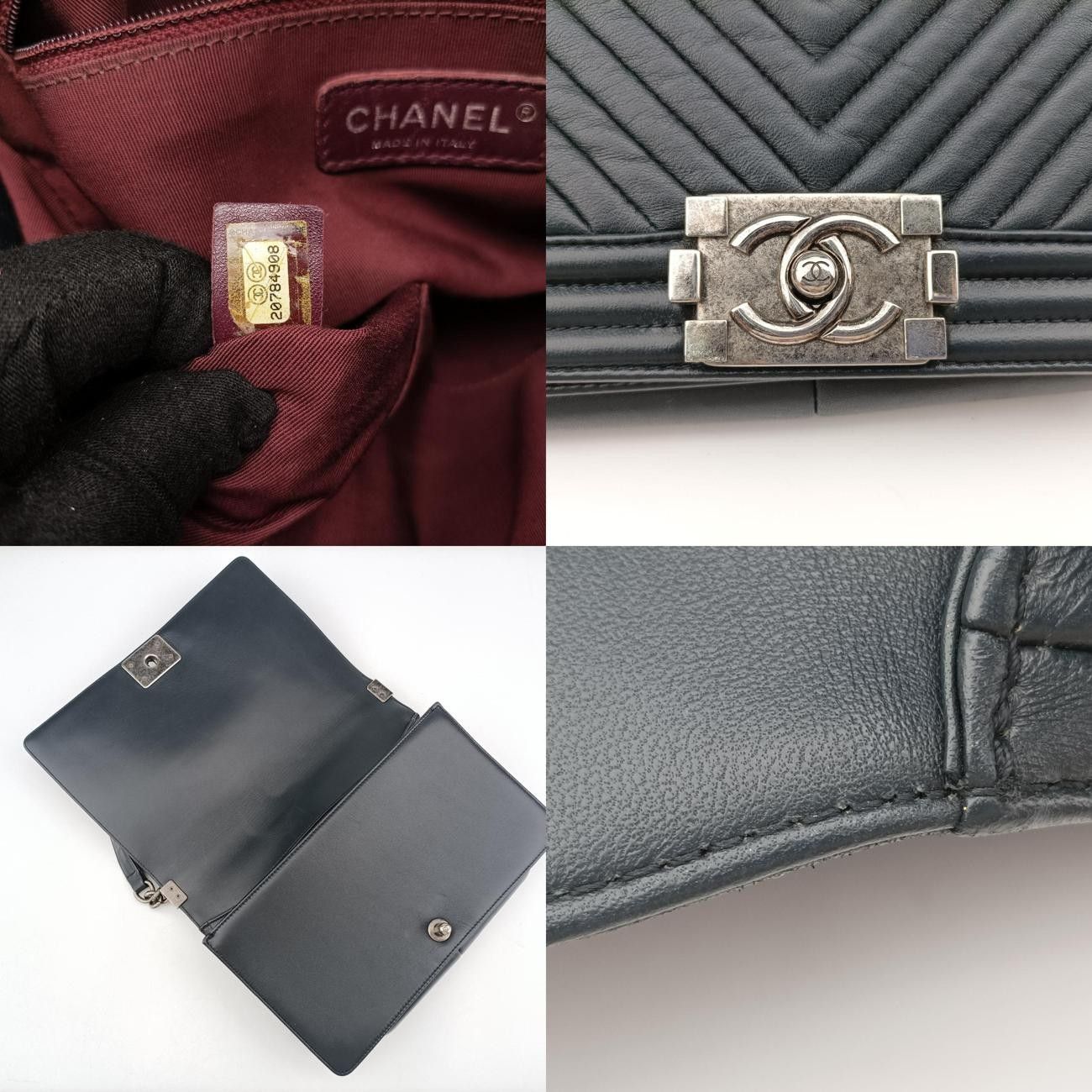 シャネルChanelボーイシャネルブラックレザーA9282920784908