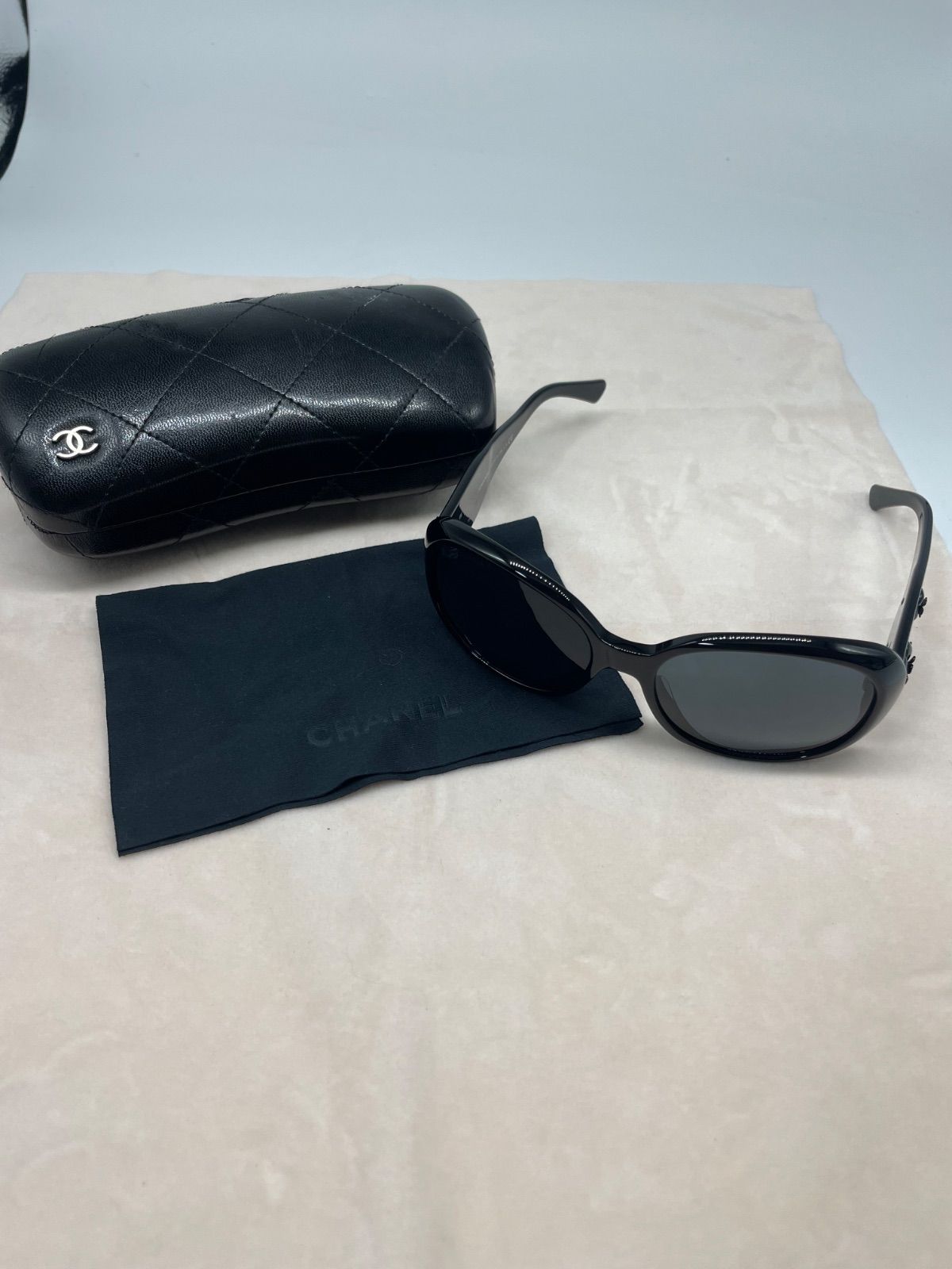 CHANEL シャネル サングラス 5113-A ケース付き ブラック