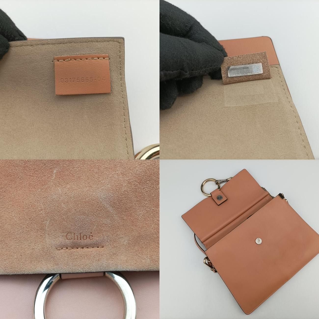 クロエChloeフェイブラウンレザー×スエード03175665-04
