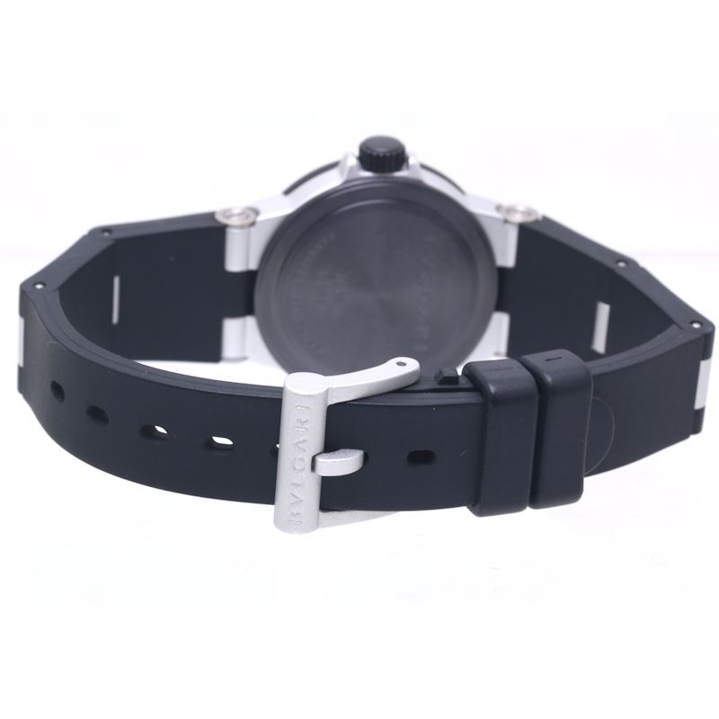 電池交換済】BVLGARIアルミニウムレディース腕時計 BVLGARI ブルガリ