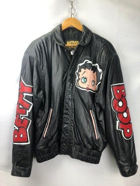 希少 90年代 MAZIAR LEATHER GALLERY BETTY BOOP patch レザージャケット サイズＭ MADE IN USA  05020301 07 - メルカリ