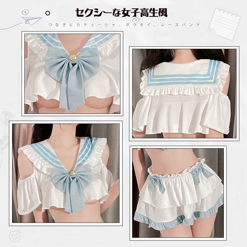 コスプレ セクシー セーラー服 半袖 制服 女子制服 高校生6772