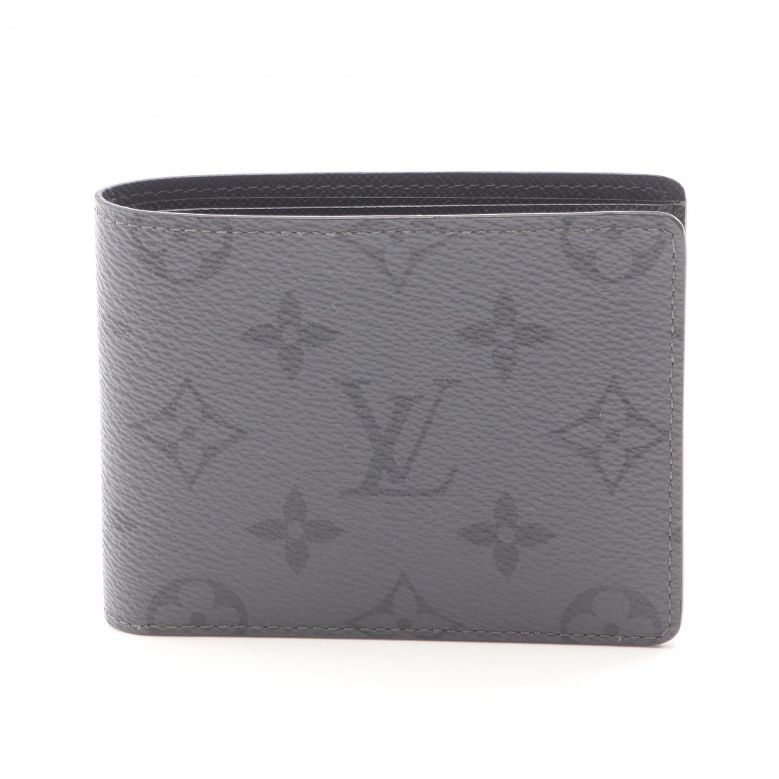 ルイ ヴィトン LOUIS VUITTON 二つ折り財布 ポルトフォイユ スレンダー モノグラムエクリプスリバース M80906 PVCコーティングキャンバス ポルトフォイユ スレンダー メンズ Used A