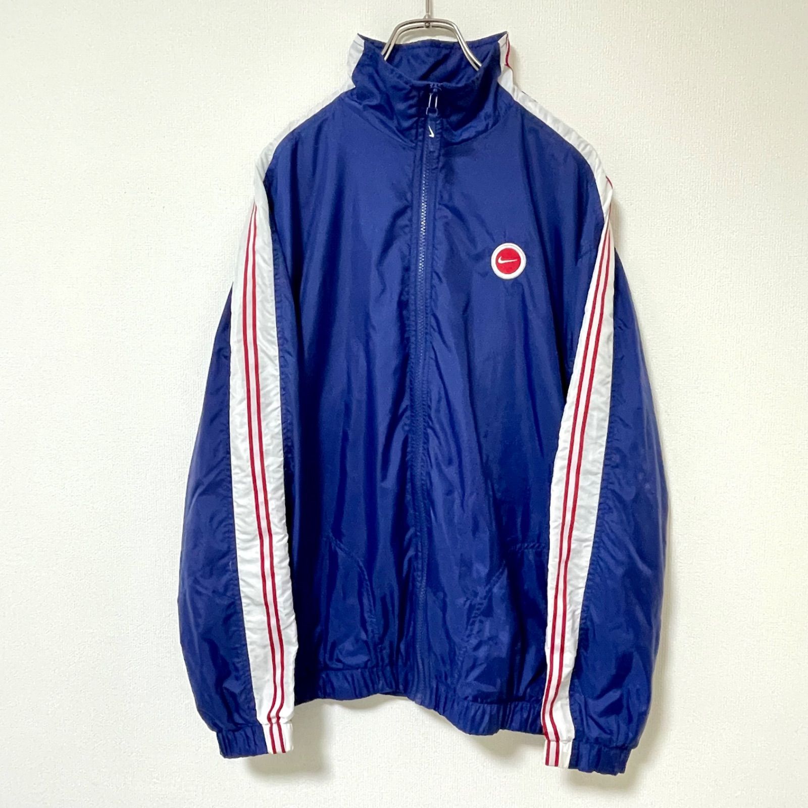 良好 90s ナイキ ナイロンパーカー ナイロンジャケット フルジップ XL