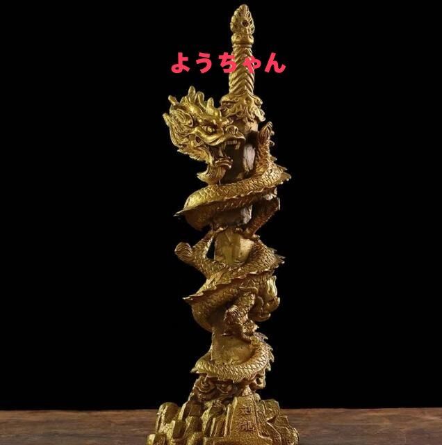 龍神剣 仏教美術　不動明王 倶利伽羅剣　龍　密教法具 Amazon.co.jp: 密教法具 寺院仏具極上品 彩色倶利伽羅龍王 不動