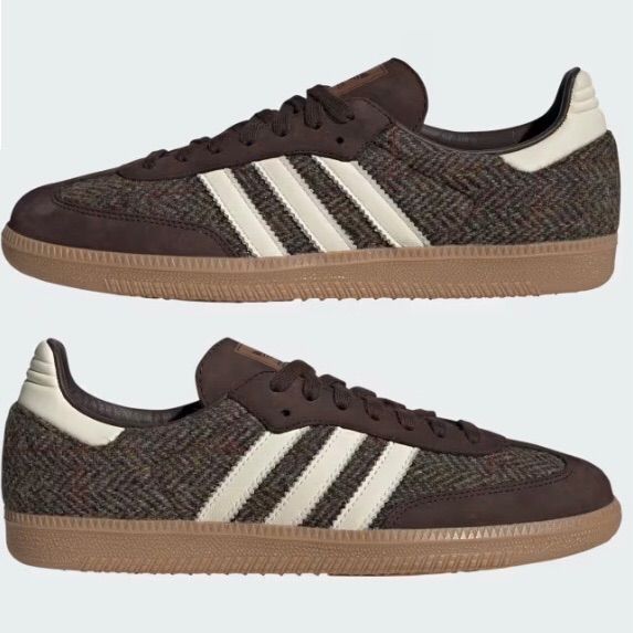 新品⭐️adidas SAMBA OG ダークブラウン 22.0cm ハリスツイード 