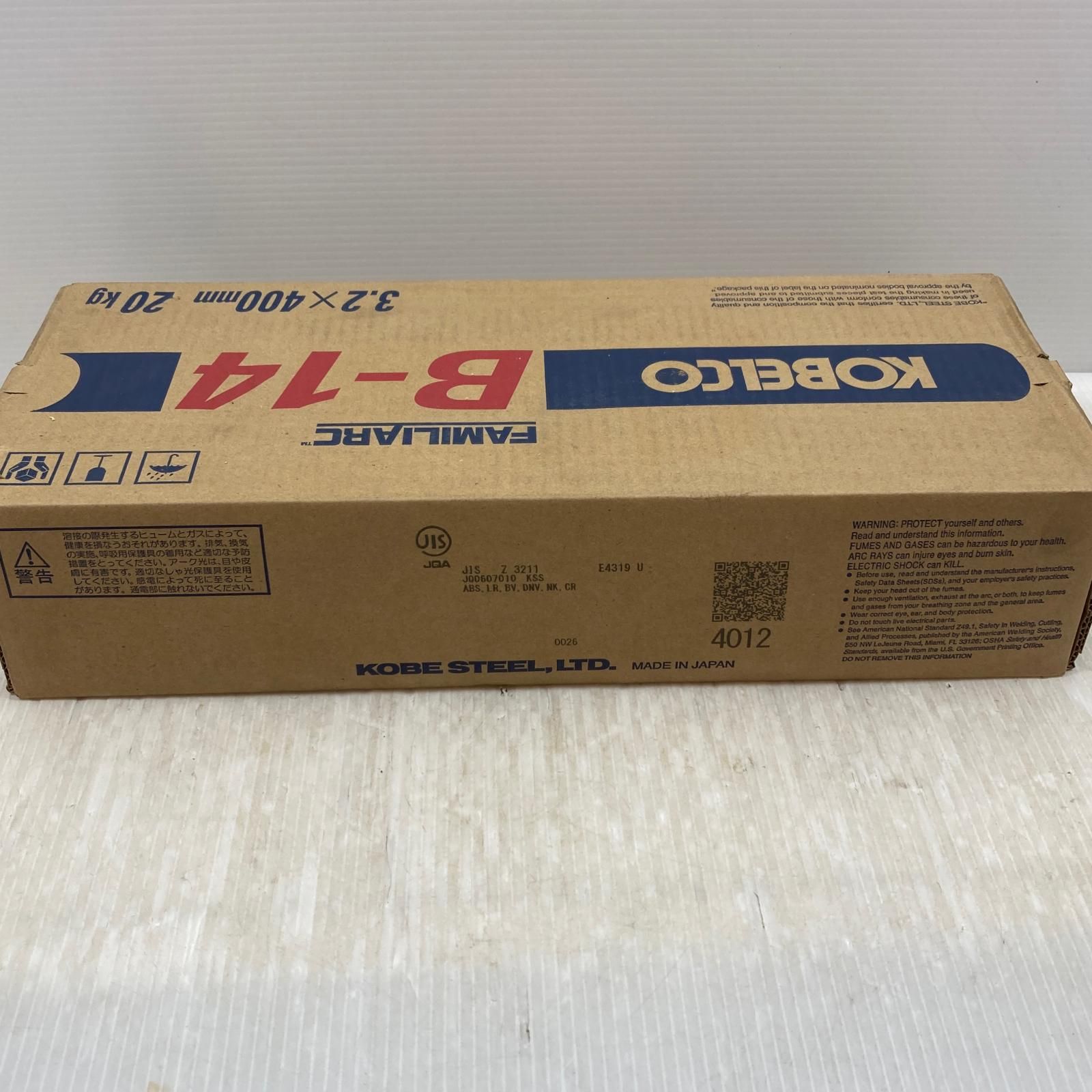 κκKOBELCO 工具消耗品 溶接棒 3.2×400mm 20kg B-14