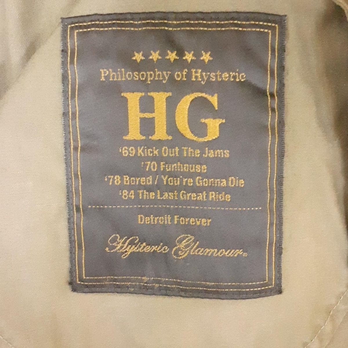 HYSTERIC GLAMOUR(ヒステリックグラマー) コート サイズF