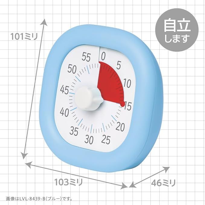 ソニック タイマー トキ・サポ 時っ感タイマー 10cm ホワイト LVL-8439-W