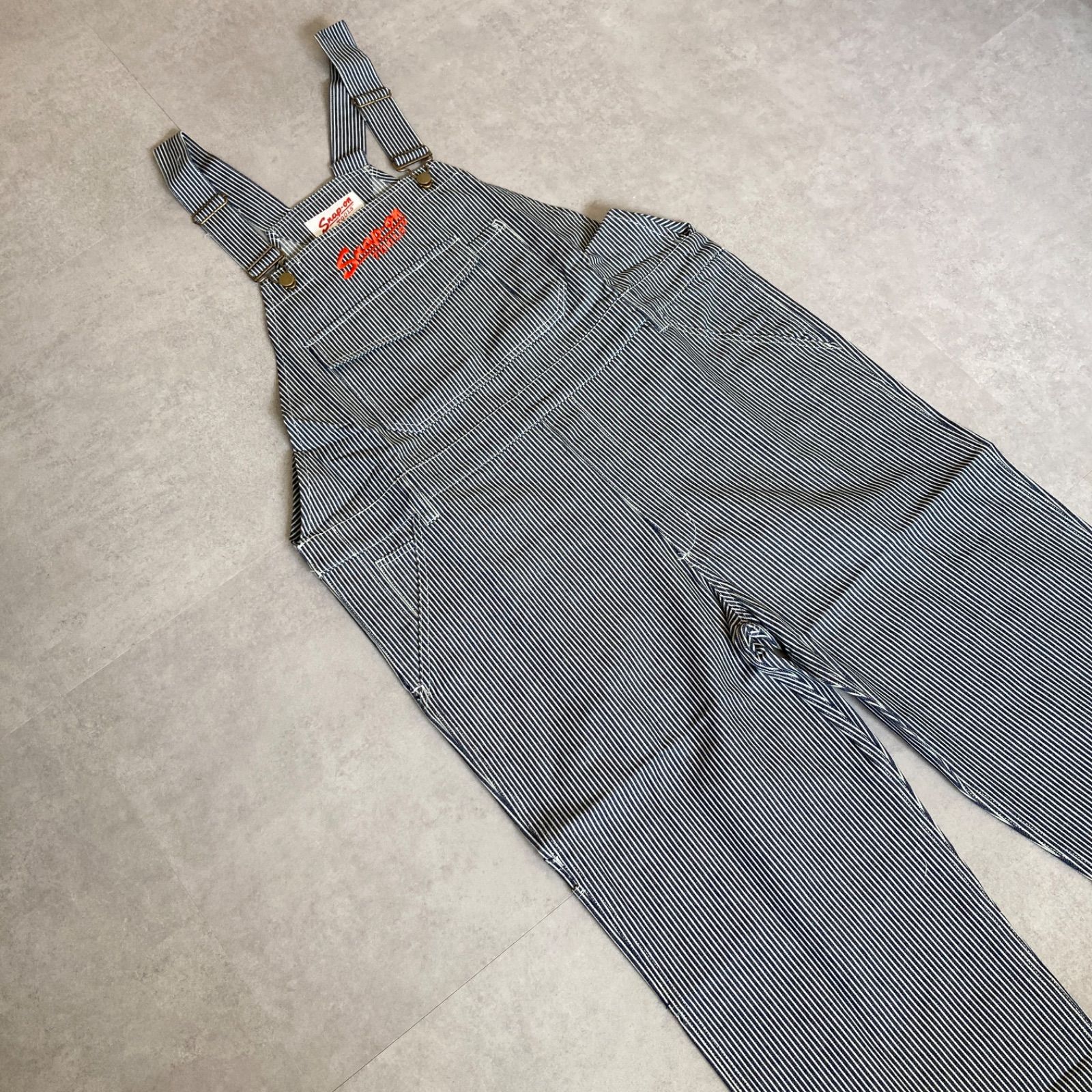 Snap-on デニムつなぎ ヒッコリー柄 デニム スナップオン Snap-on デニムつなぎ ヒッコリー柄 デニム スナップオン