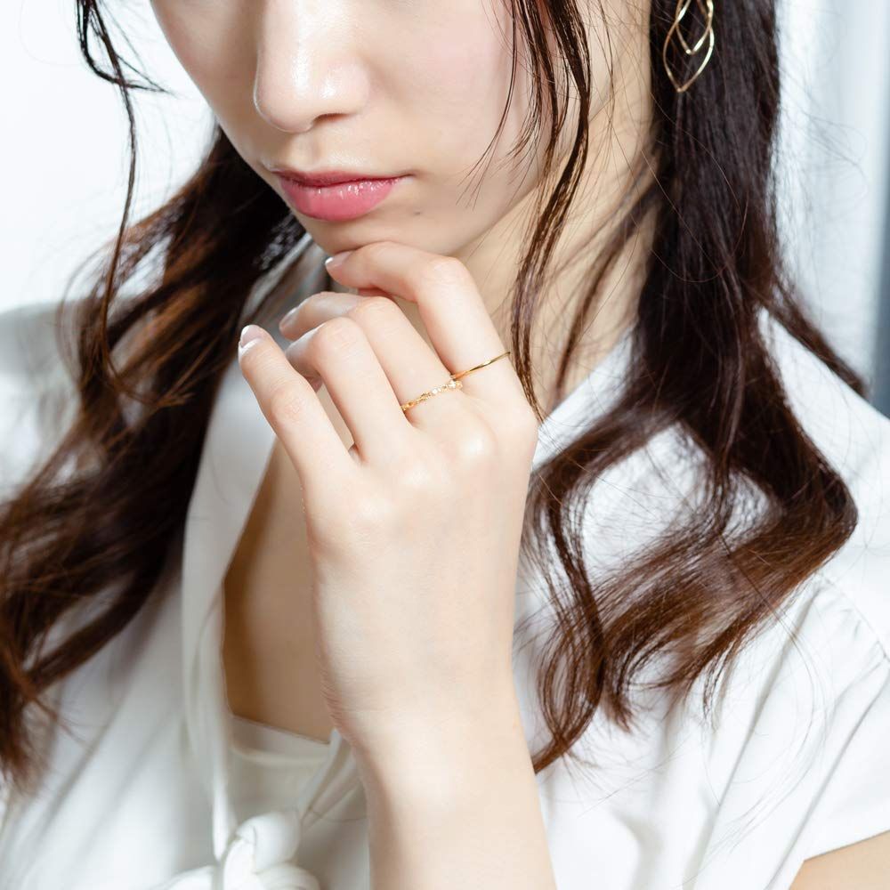 最高品質を待つ！ 新着商品 シルバー イエローゴールドメッキ リング ブルーム ピンキーリング可 0770-0113-0012-0003 日本サイズ3号