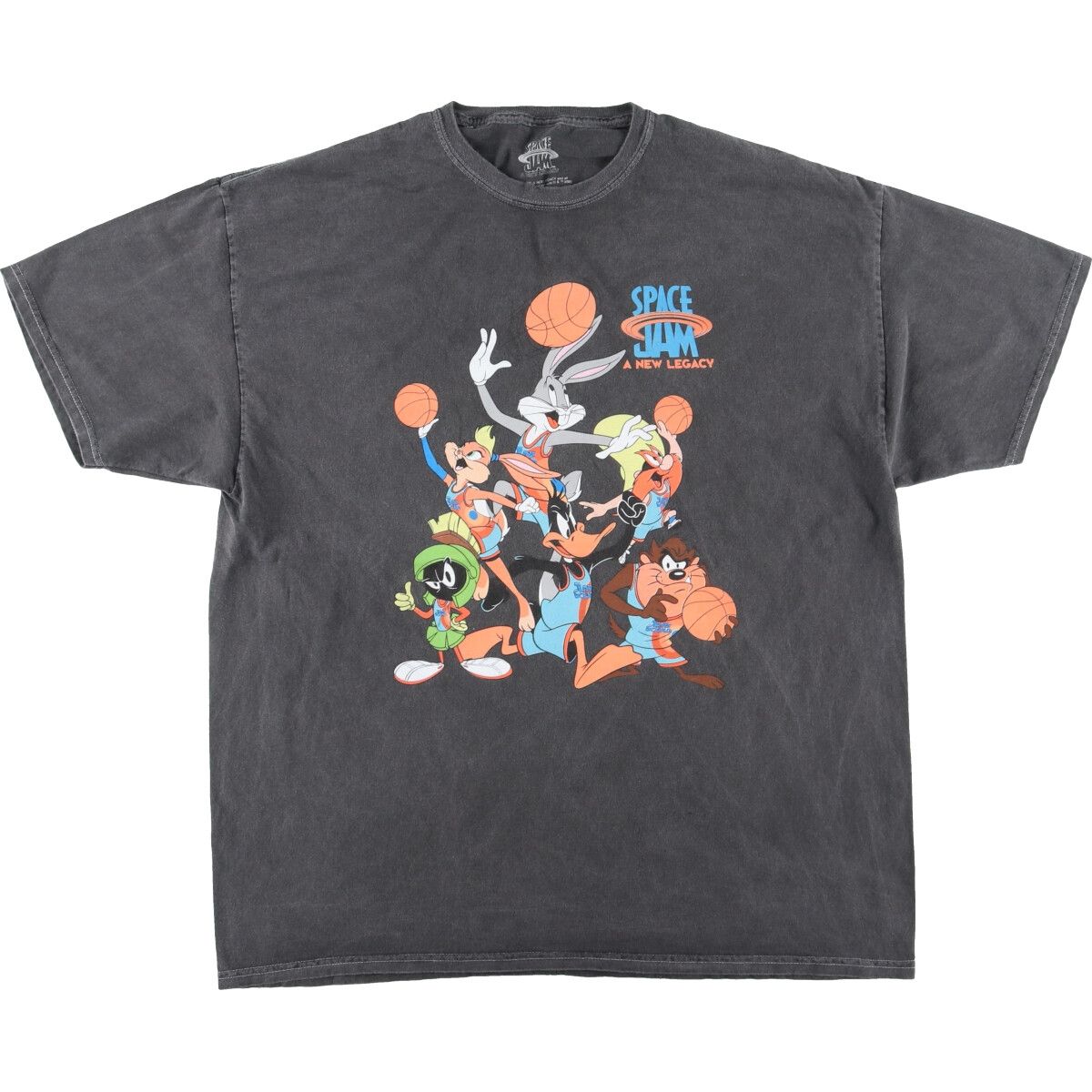 古着 SPACE JAM スペースジャム LOONEY TUNES ルーニーテューンズ キャラクタープリントTシャツ メンズXL/eaa436632