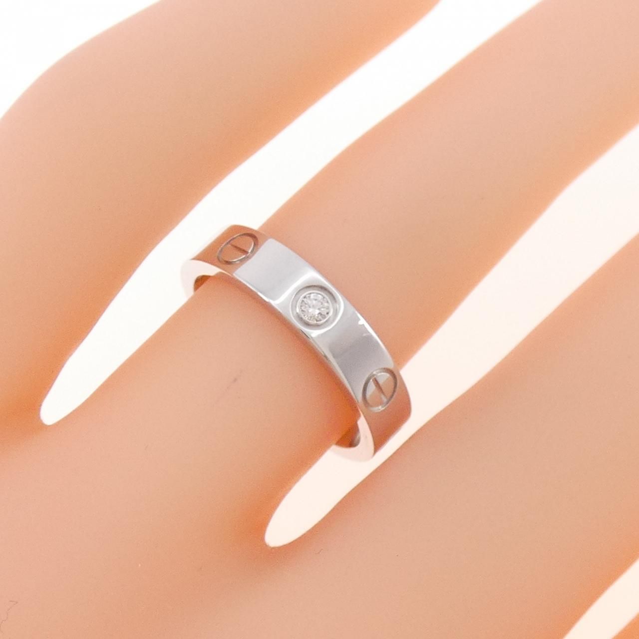 カルティエ　ミニラブリング　1Pダイヤモンド　＃48 カルティエ ミニラブリング 1Pダイヤモンド ＃48 カルティエ ミニラブ
