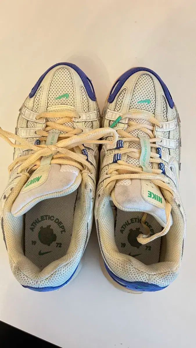 ナイキ スニーカー Athletic Dept 白 青 24.5cm