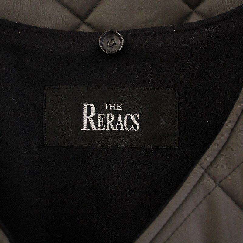 ザ リラクス THE RERACS キルティングロングベスト アウター Vネック  