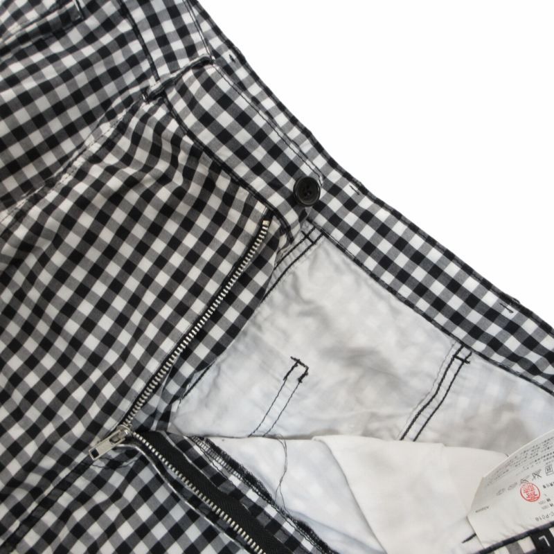 AD2008 ブラックコムデギャルソン サルエルパンツ ギンガムチェック S