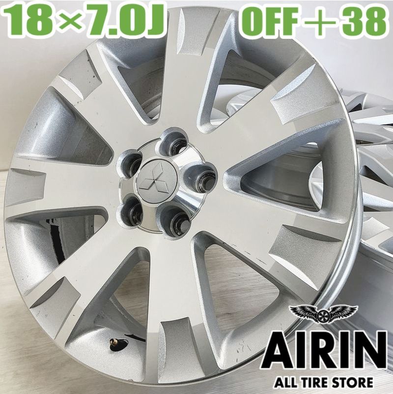 デリカD5 純正 18インチ アルミホイール タイヤ付き 中古 三菱