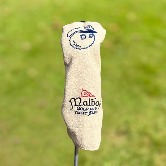 Malbon ゴルフ ヘッドカバー 4点セット 1W 3W 5W UT対応 ベージュ ホワイト ブラック ライトブルー グリーン ブルー 即 可