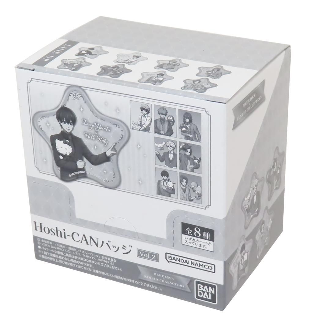 ブルーロックxサンリオキャラクターズ 缶バッジ Hoshi-CANバッジ Vol.2 全8種 10個入セット サンリオ バンダイ コレクション雑貨 まとめ買い 少年マガジン キャラクター グッズ 