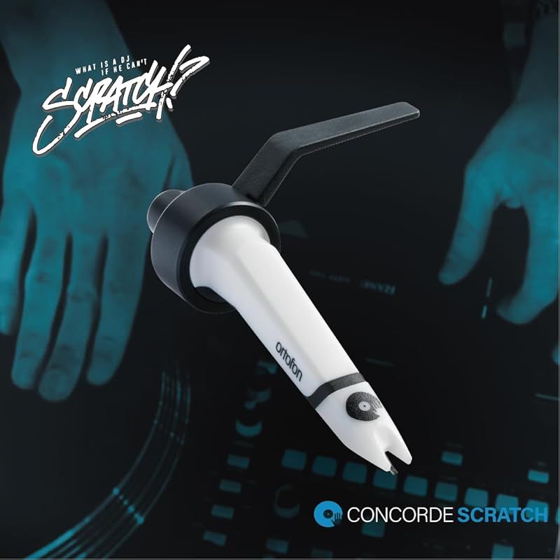 ortofon Concorde MKII Scratch オルトフォン DJカートリッジ ヘッドシェル一体型 丸針 フライトケース付き DJプレイ リスニング兼用 0