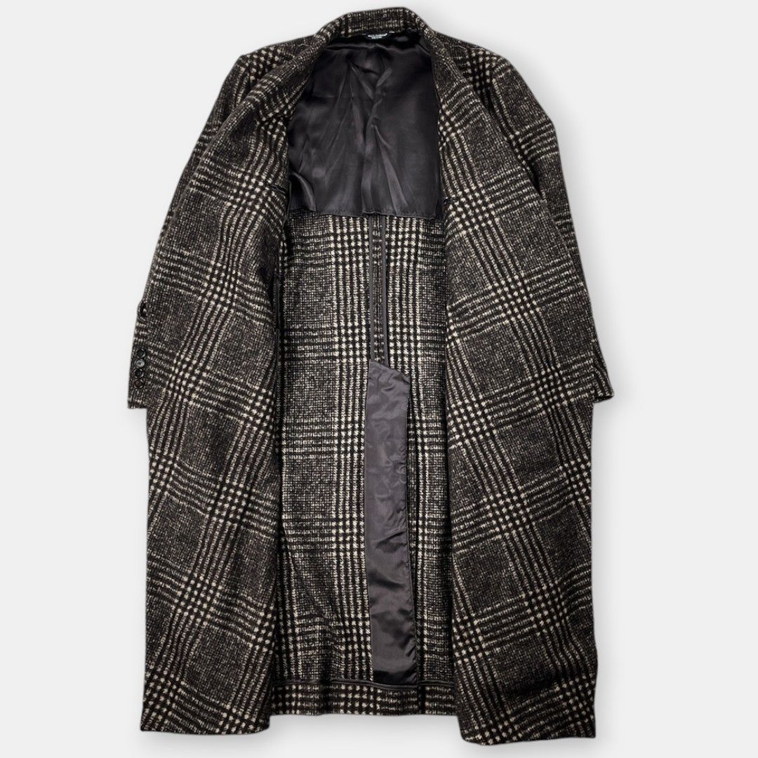 DOLCE & GABBANA アルパカコート　ドルチェアンドガッバーナ DOLCE & GABBANA ドルチェアンドガッバーナ アルパカ ウール チェック