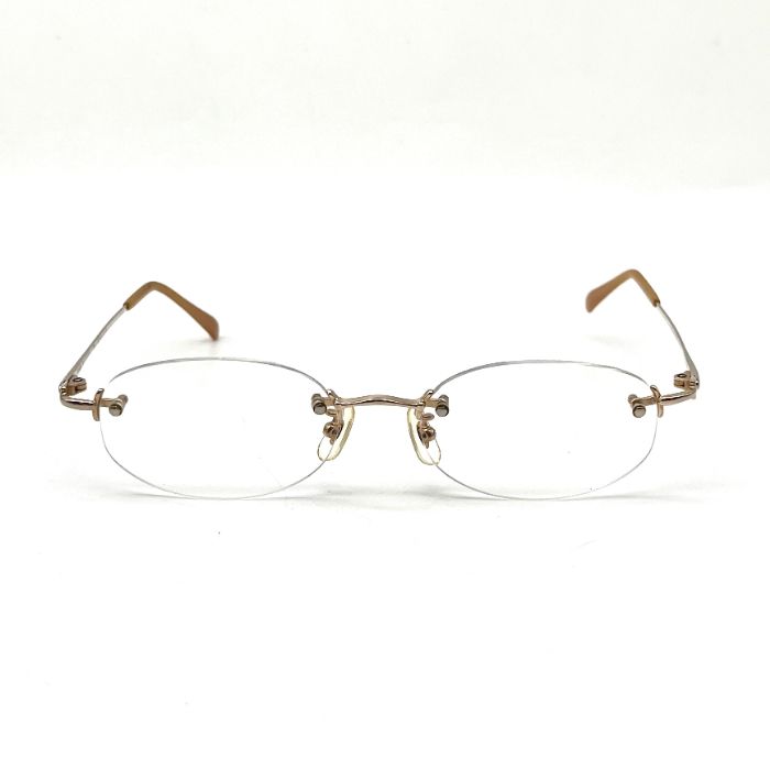 FENDI フェンディ リムレス ゴールド メガネ eY09203A