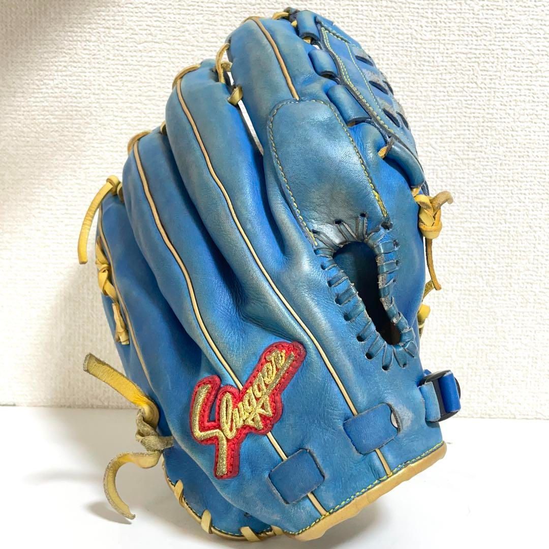 Slugger 久保田スラッガー オーダーグローブ 外野手 成人 ブルー Slugger 久保田スラッガー オーダー グローブ 外野手 成人