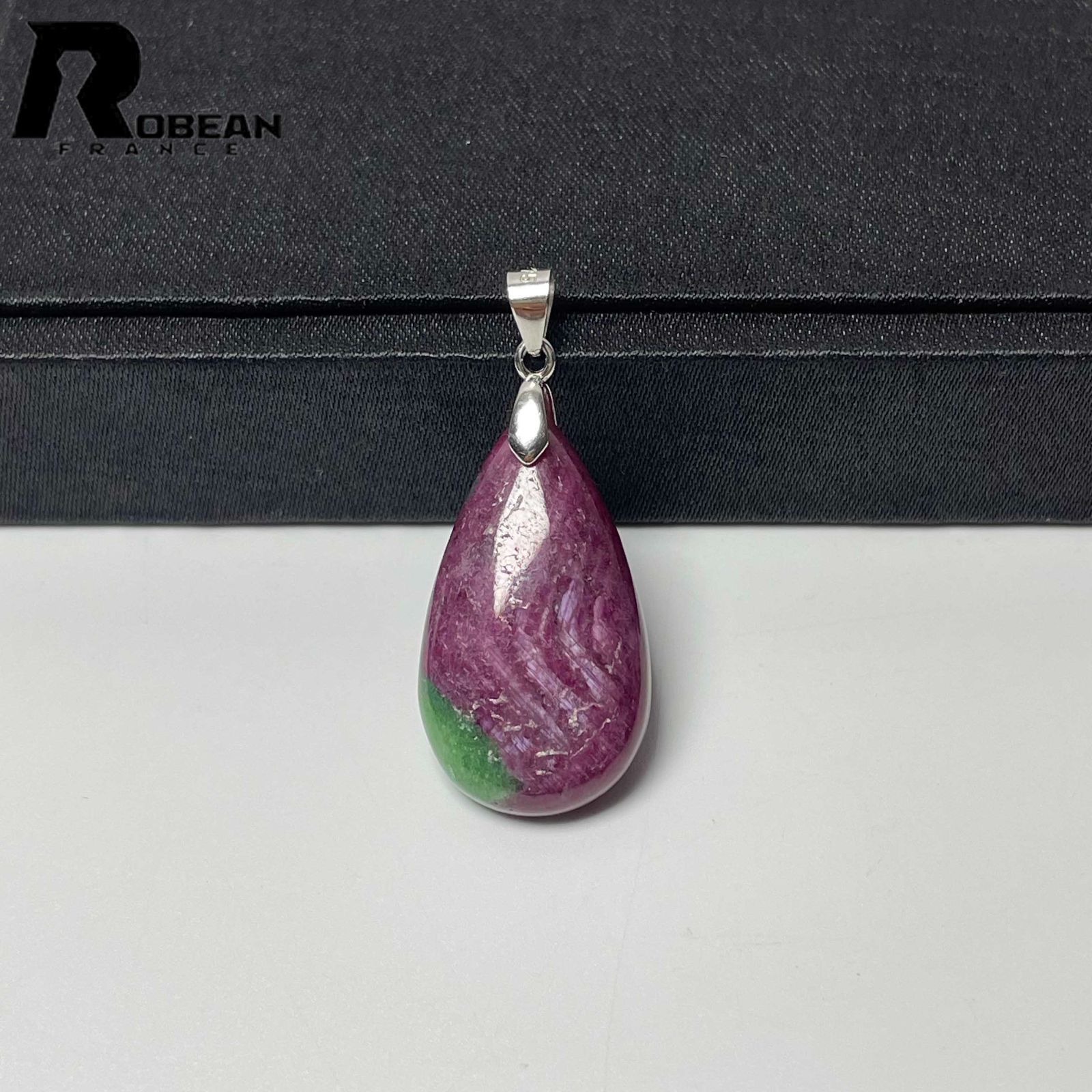 EU製 定価8万円 ROBEAN ルビーインゾイサイト ペンダント パワーストーン 天然石 アクセサリー ギフト プレゼント ギフト 28.8*16.5*6.8mm M0424068