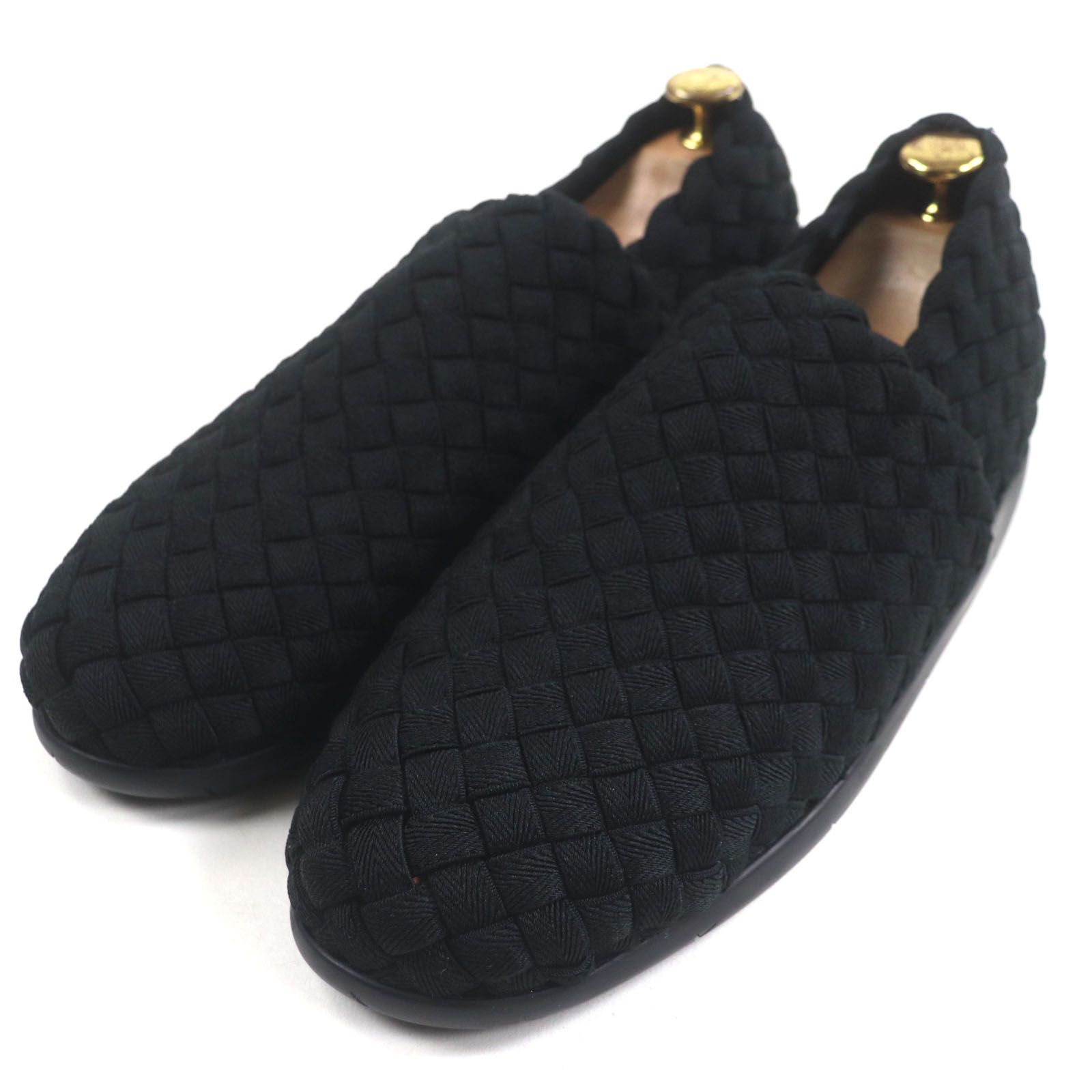 極美品 BOTTEGA VENETA イントレチャート スリッポン スリッパ 極美品▽BOTTEGAVENETA ボッテガヴェネタ 667227 PLAT プラット