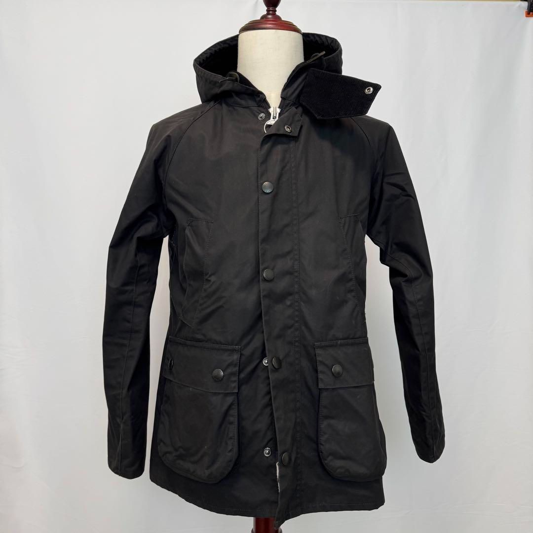 【新品未使用】バブアー フーデッド ビデイル 2way ファー 撥水 ブラック Barbourバブアー フーデッド ビデイル ジャケット ブラック