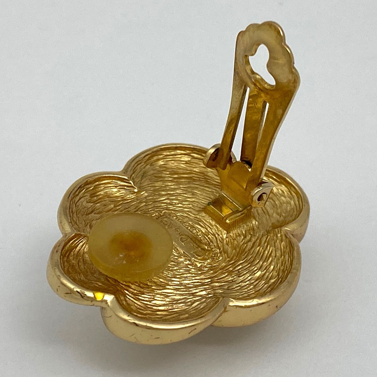 今日のコーデ クリスチャンディオール Christian Dior ラインストーン デザイン イヤリング フェイクパール オーバル イヤリング GP ゴールド ホワイト レディース 【店内全品送料無料】