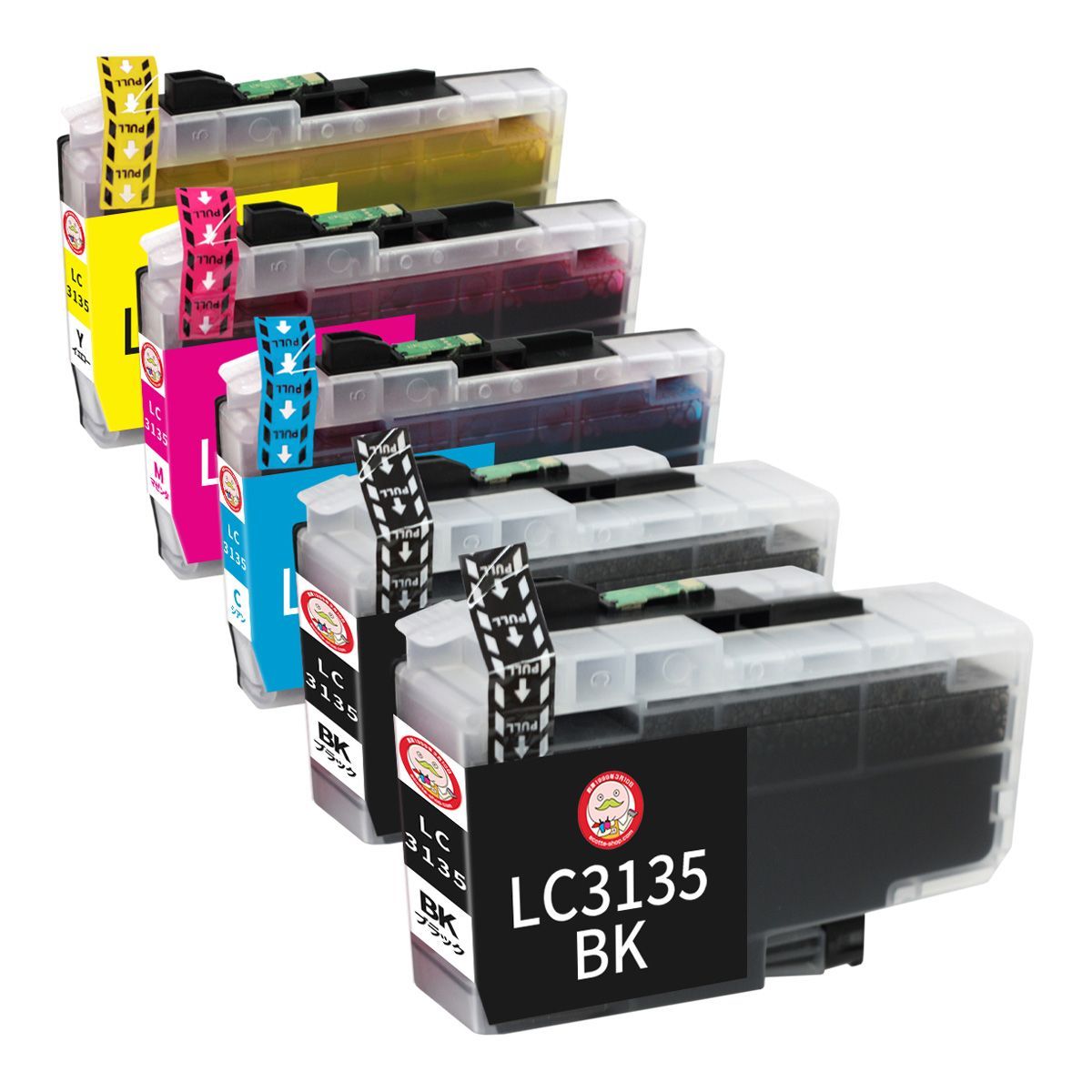 【1年保証付】LC3135-4PK   BR社 用 互換インクカートリッジ  4色+ブラック 合計5個