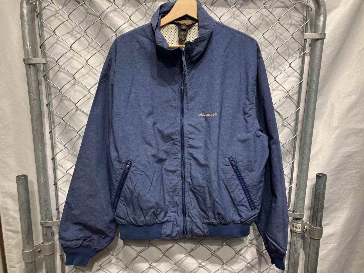 80-90s Eddie bauer usa製 size M ウォームアップジャケット ネイビー