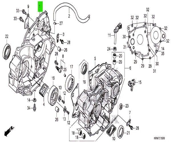 CRF250R クランクケース