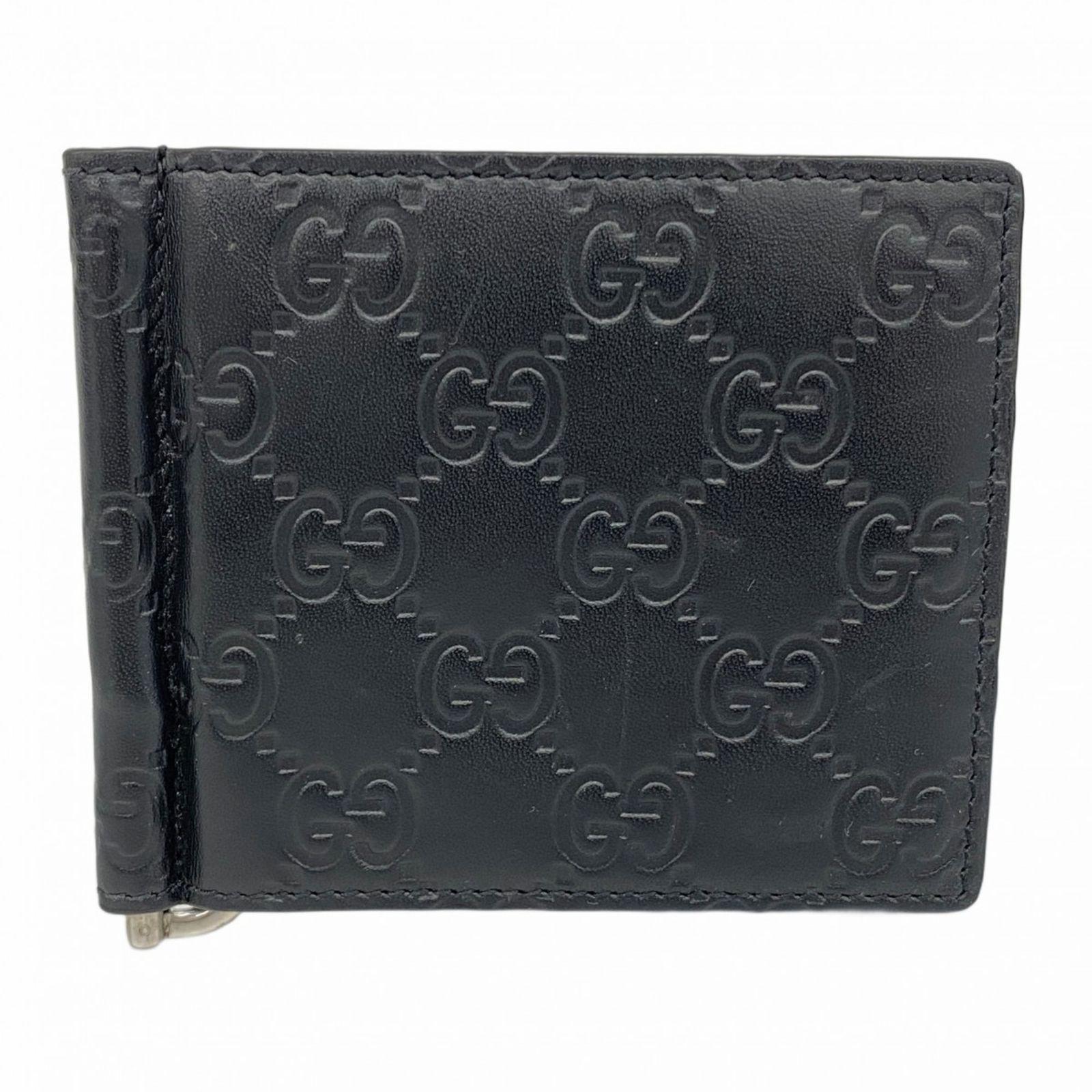 グッチ Gucci グッチ 札入れ グッチシマ 170580 レザー ブラック メンズ