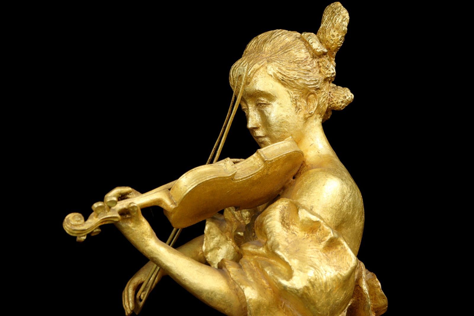 彫刻家 富永直樹 「クリスマスイブ」ブロンズ像 56cm 45kg