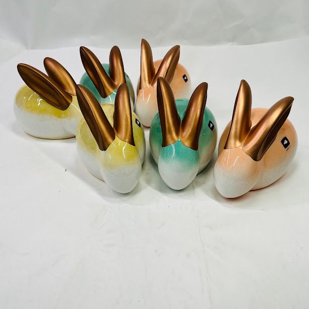 イースターバニー Leonardo うさぎオブジェ 6体セット うさぎ オブジェ